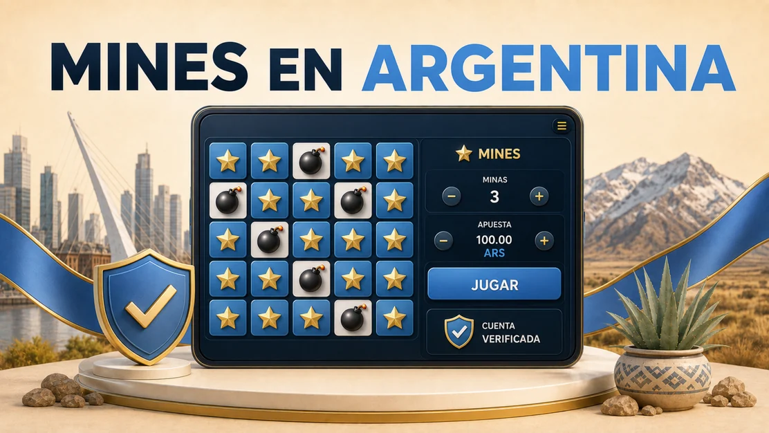 Mines desde Argentina: cuenta verificada y apuesta en moneda local
