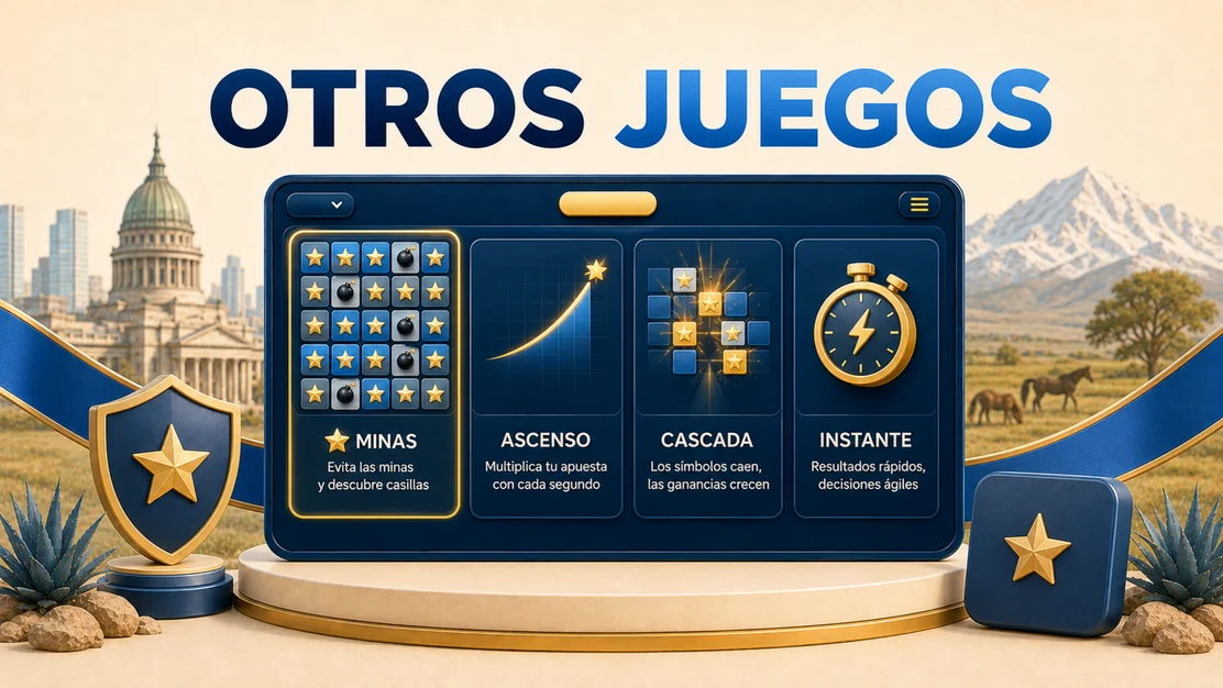 Otros juegos del catálogo: ascenso, cascada e instantáneos