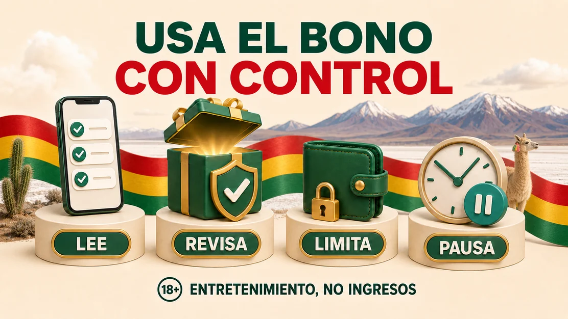 Uso responsable de un bono Mines con límites, reloj y pausa