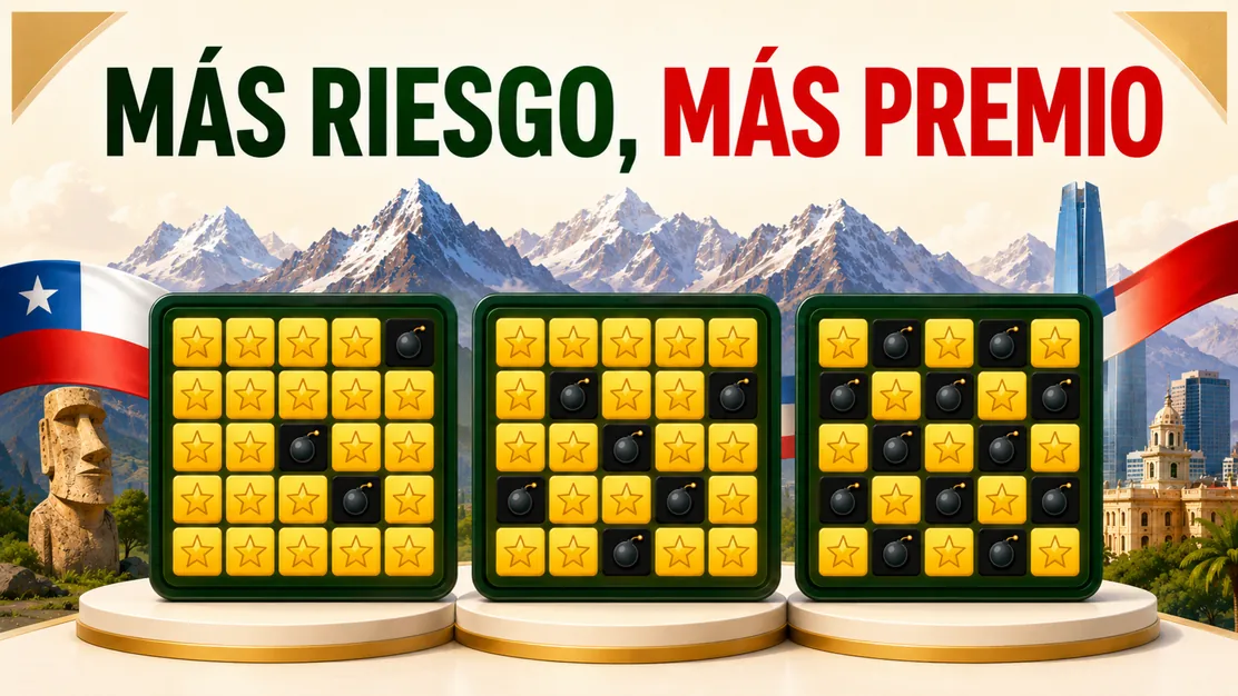 Más minas y más casillas abiertas aumentan el riesgo de la ronda