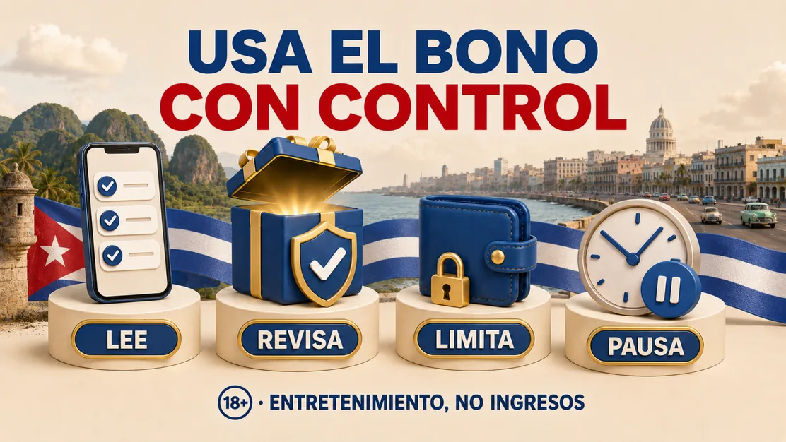 Uso responsable de una promoción con límites, reloj y pausa