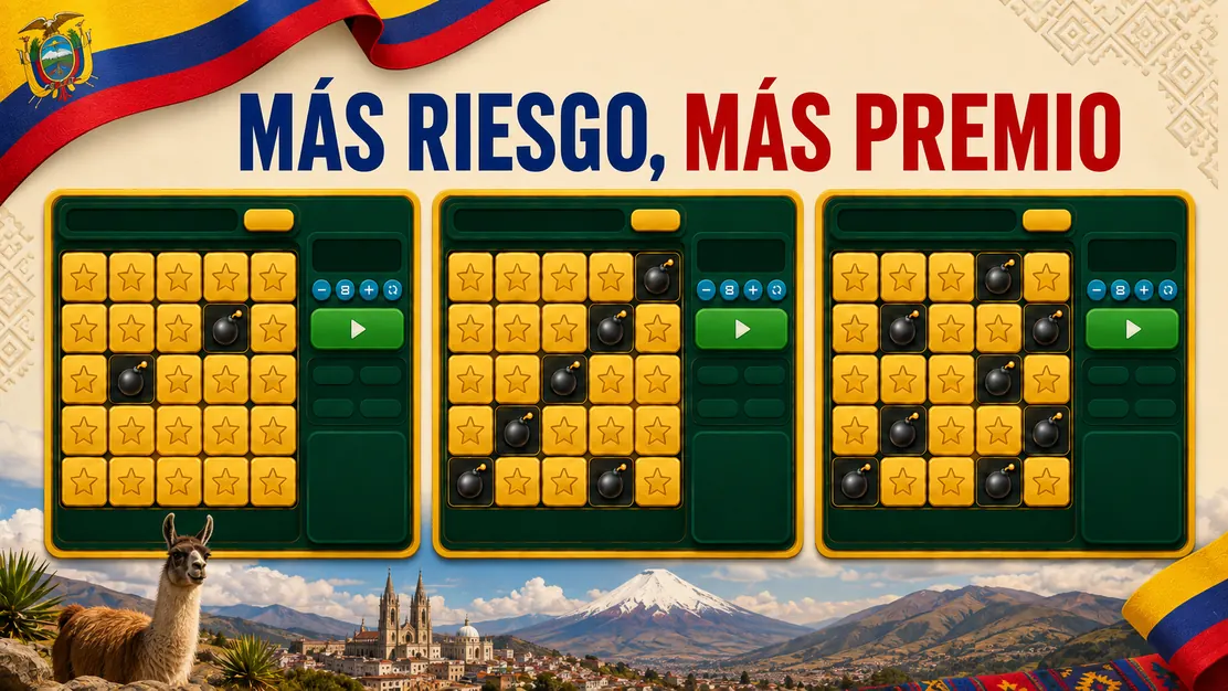 Multiplicador de Mines creciendo con cada estrella descubierta