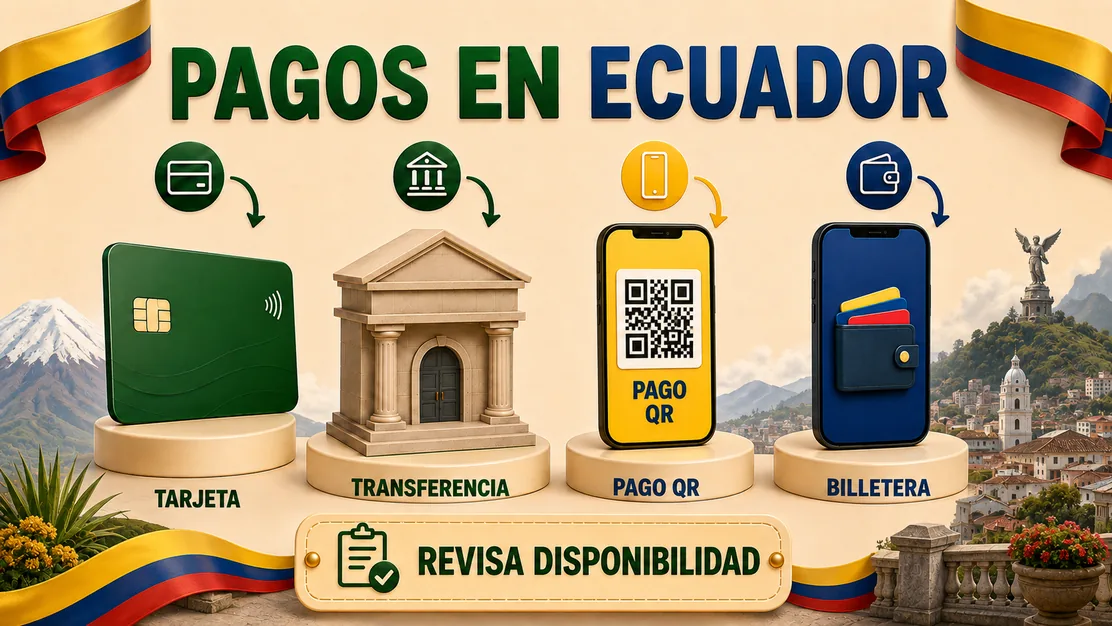 Métodos de pago para Mines Ecuador con USD, banco y código QR