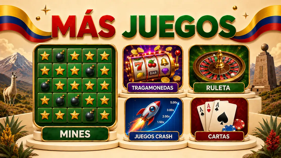Mines como juego principal junto a otros juegos de casino secundarios