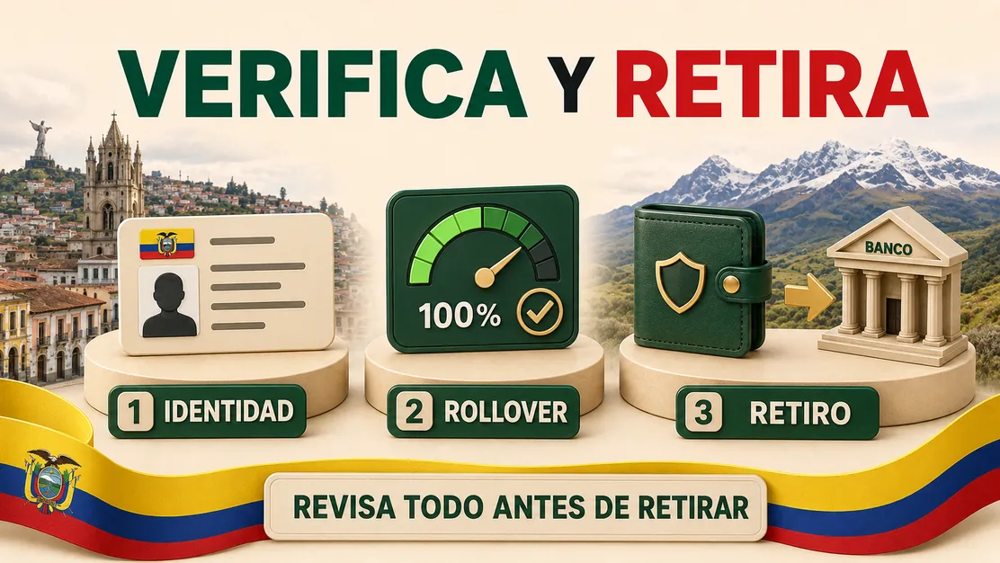 Cédula, saldo real, saldo de bono y retiro verificado en Ecuador