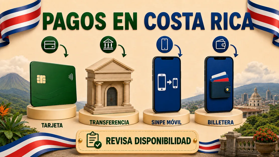 Métodos de pago para Mines Costa Rica con CRC, banco y SINPE Móvil
