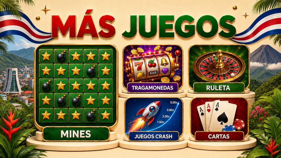 Mines como juego principal junto a otros juegos de casino secundarios