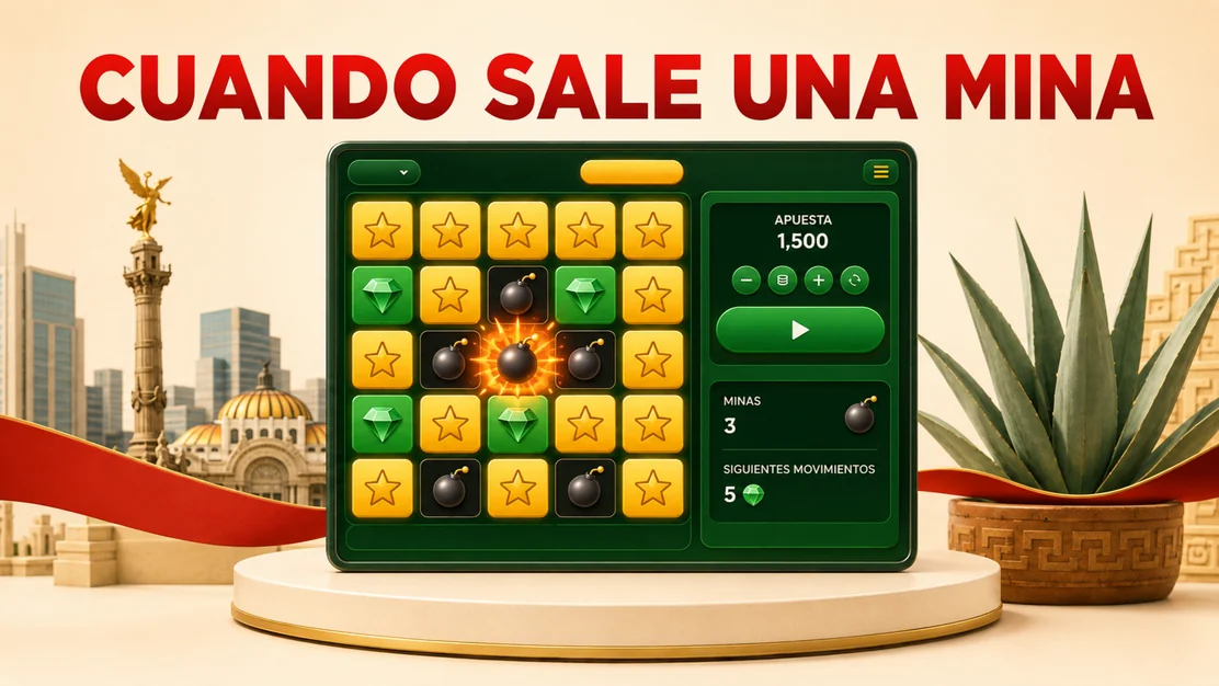 Una mina descubierta termina la ronda y la apuesta se pierde