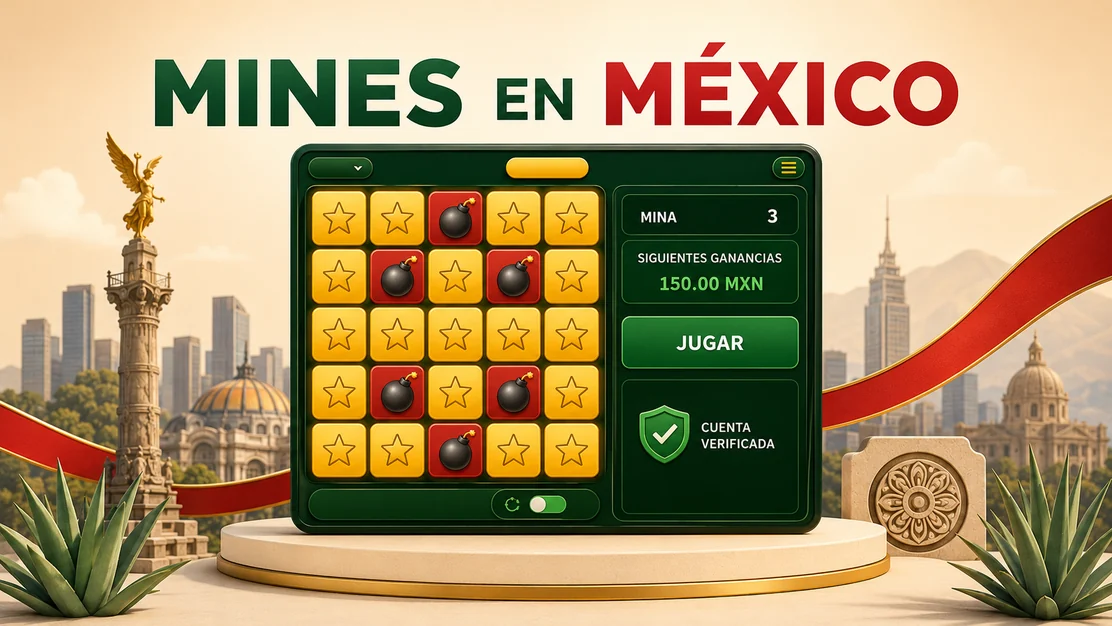 Mines desde México: cuenta verificada y apuesta en moneda local