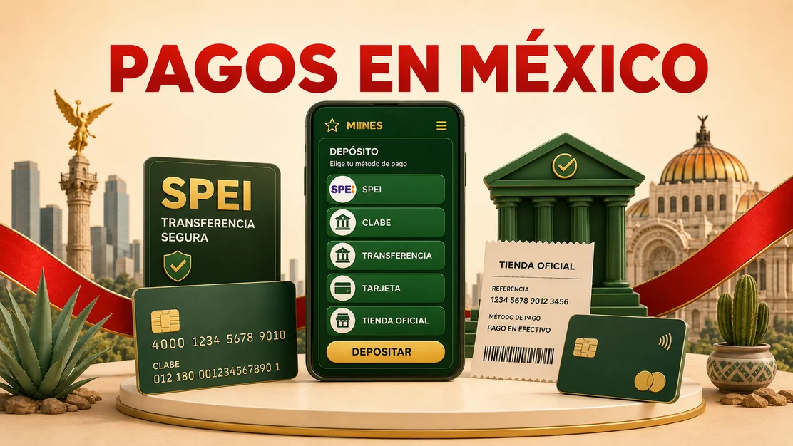 Métodos de pago disponibles para jugar Mines en México