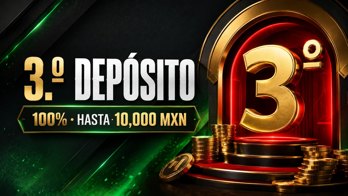 Tercera etapa del casino con mínimo de 200 pesos y tope de 10000