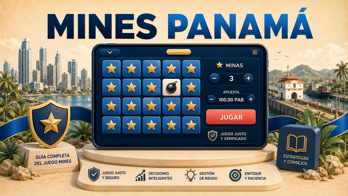Mines para jugadores de Panamá: tablero, apuesta y cantidad de minas