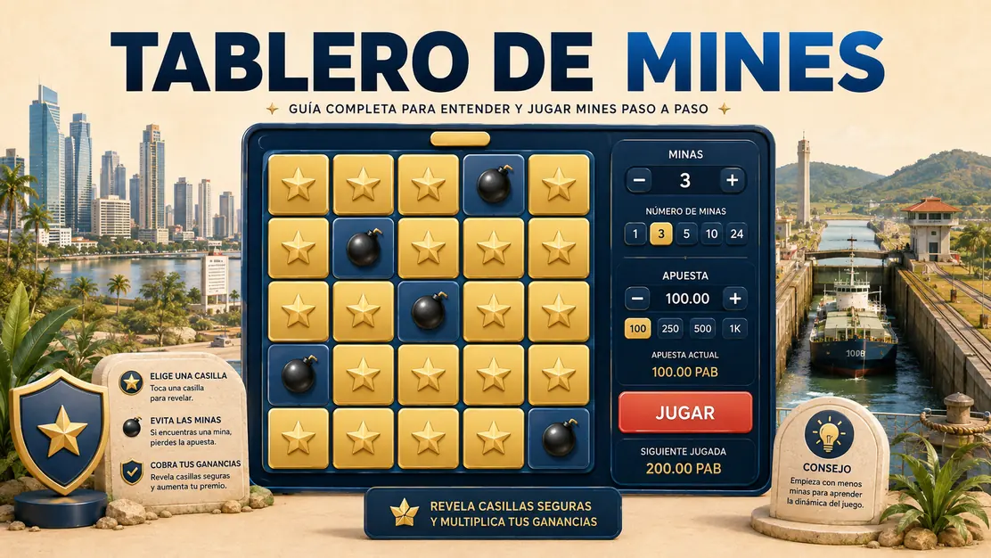 Tablero de Mines: casillas seguras y minas ocultas
