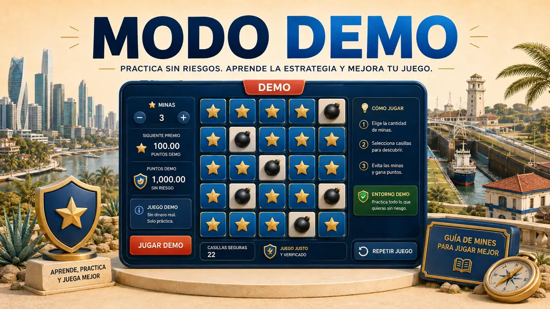 Modo demo de Mines con saldo virtual y sin riesgo