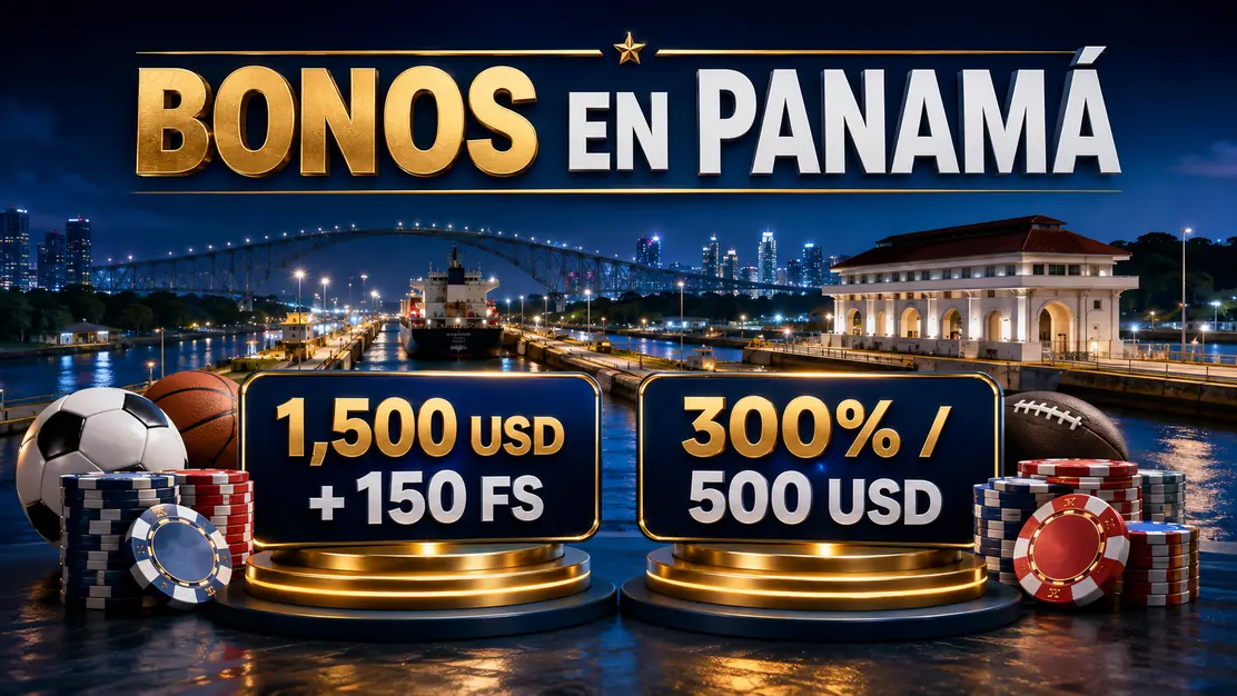 Bonos de bienvenida de casino y deportes para Panamá