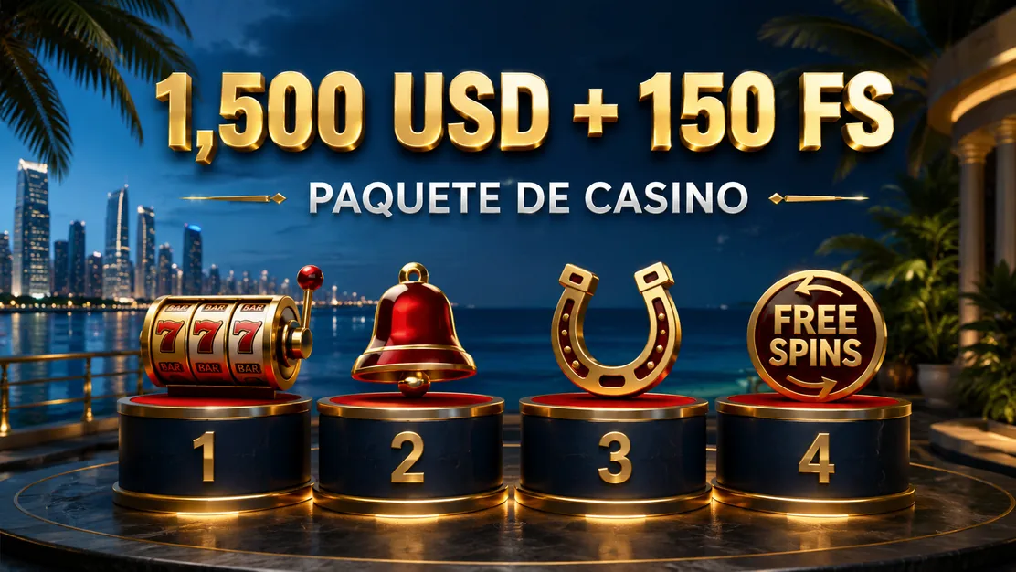 Paquete de casino repartido entre los depósitos de bienvenida
