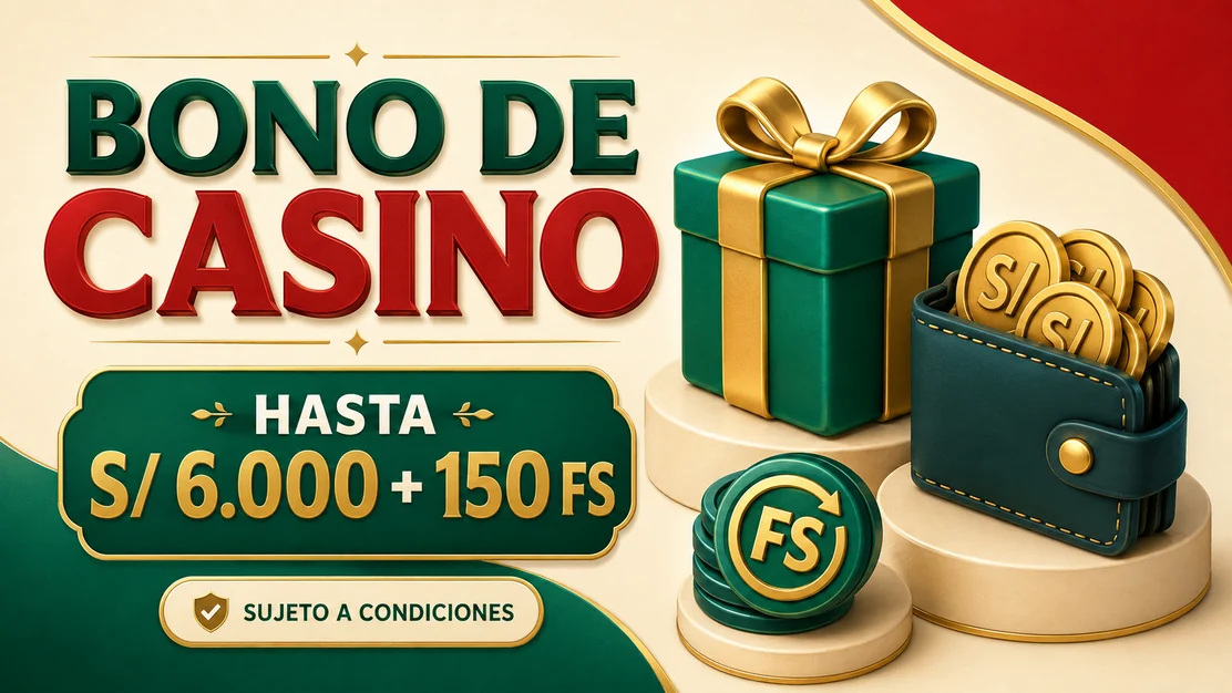Cofre de bono de casino junto a un tablero Mines brillante