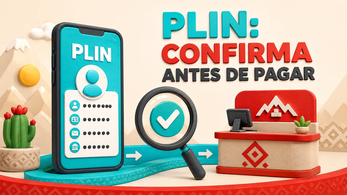 Plin en un celular, contacto verificado y confirmación de pago desde una entidad participante