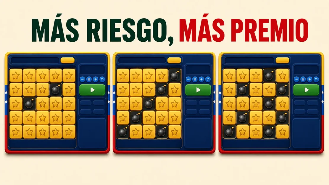 Multiplicador de Mines creciendo con cada gema descubierta