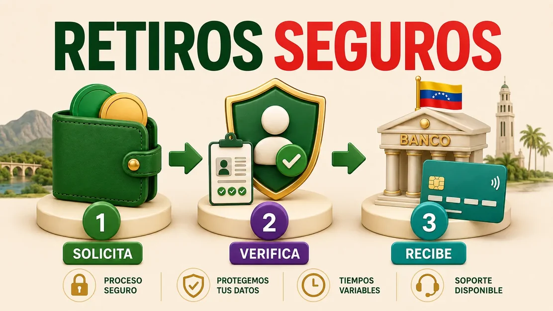 Retiro de saldo de Mines hacia una cuenta venezolana verificada