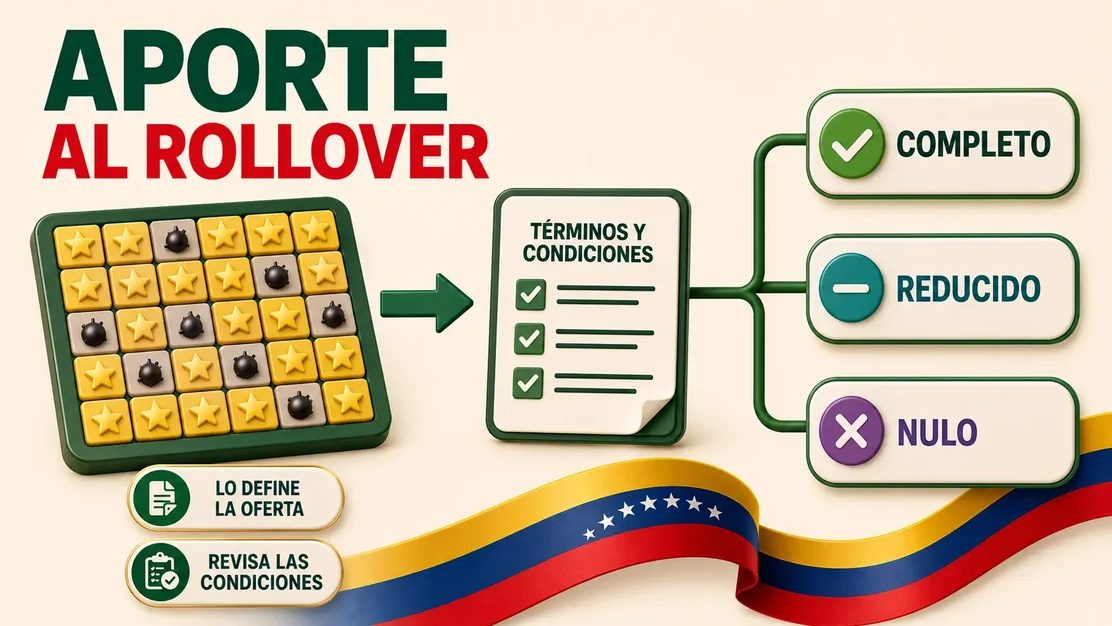 Juego Mines alimentando parcialmente un medidor de rollover